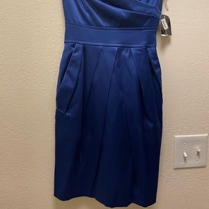 Royal Blue strapless dress